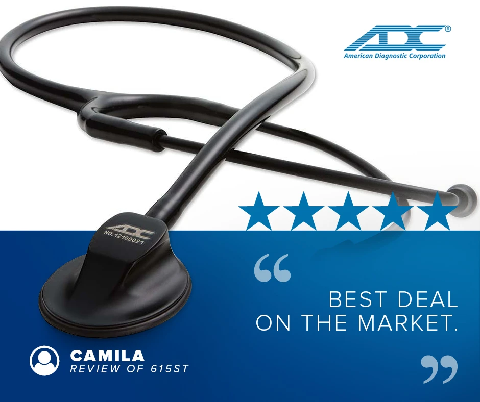 ADC ADSCOPE™ 615 PLATINUM PROFESSIONAL EDITION Multifrequency Scope, Tactical STETHOSCOPE PLAT ADLT TACTICAL