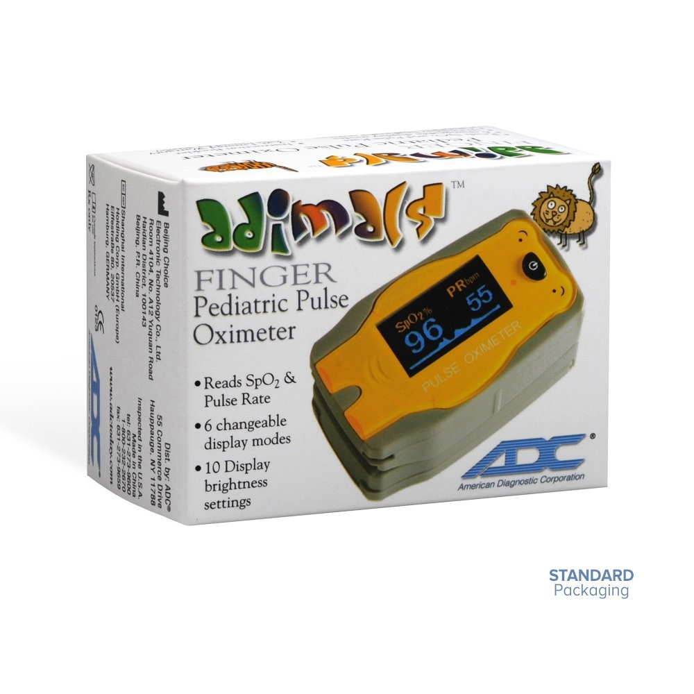 ADC ADIMAL™ PULSE OXIMETER Pediatric Pulse Oximeter (US Only) OXIMETER PED PULSEFINGERTIP YEL BLK