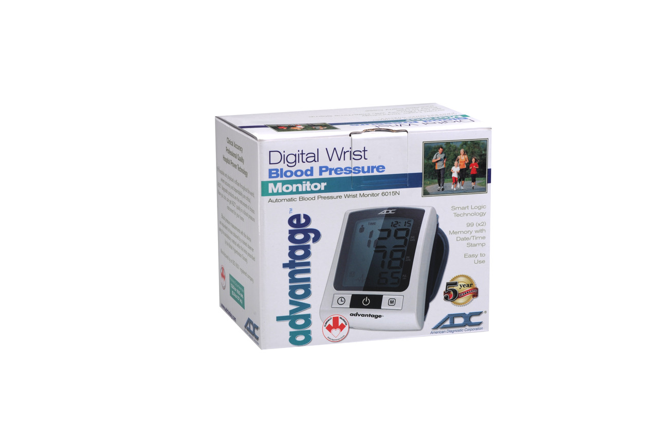 ADC ADVANTAGE™ BP MONITORS Basic Wrist Digital BP Monitor (US Only) (To Be DISCONTINUED - New/Improved Part Number Coming Soon) DISC-PNC-BP MONITOR DIGITAL AUTOMATIC BASIC WRISTBASIC WRIST