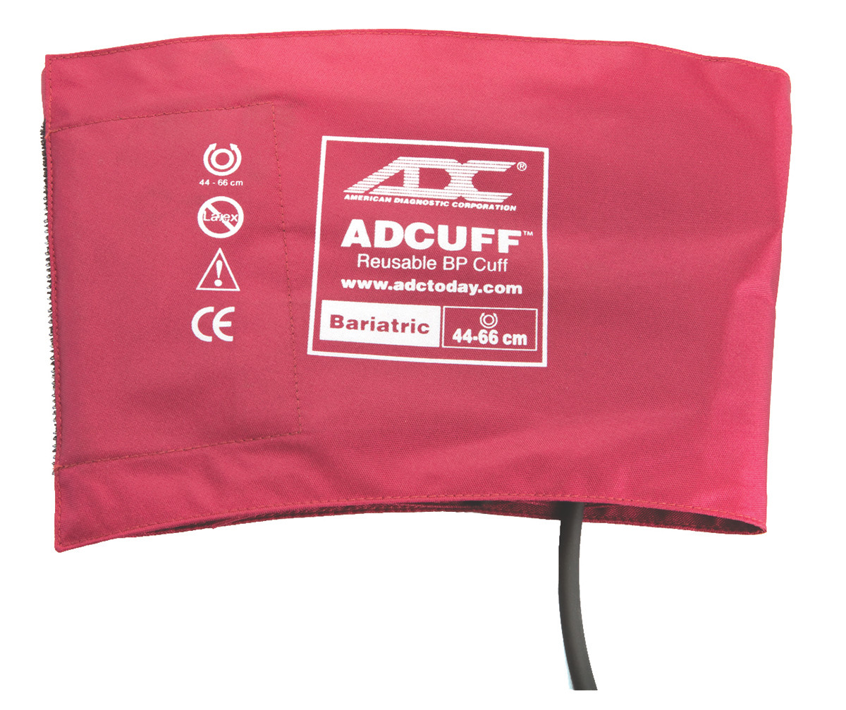 ADC ADCUFF™ & BLADDERS, 1-TUBE ADCUFF™ & Bladder, 1-Tube, Bariatric, Burgundy, LF ADCUFF W/BLADDER BARIATRICLF 1TUBE BURGUNDY