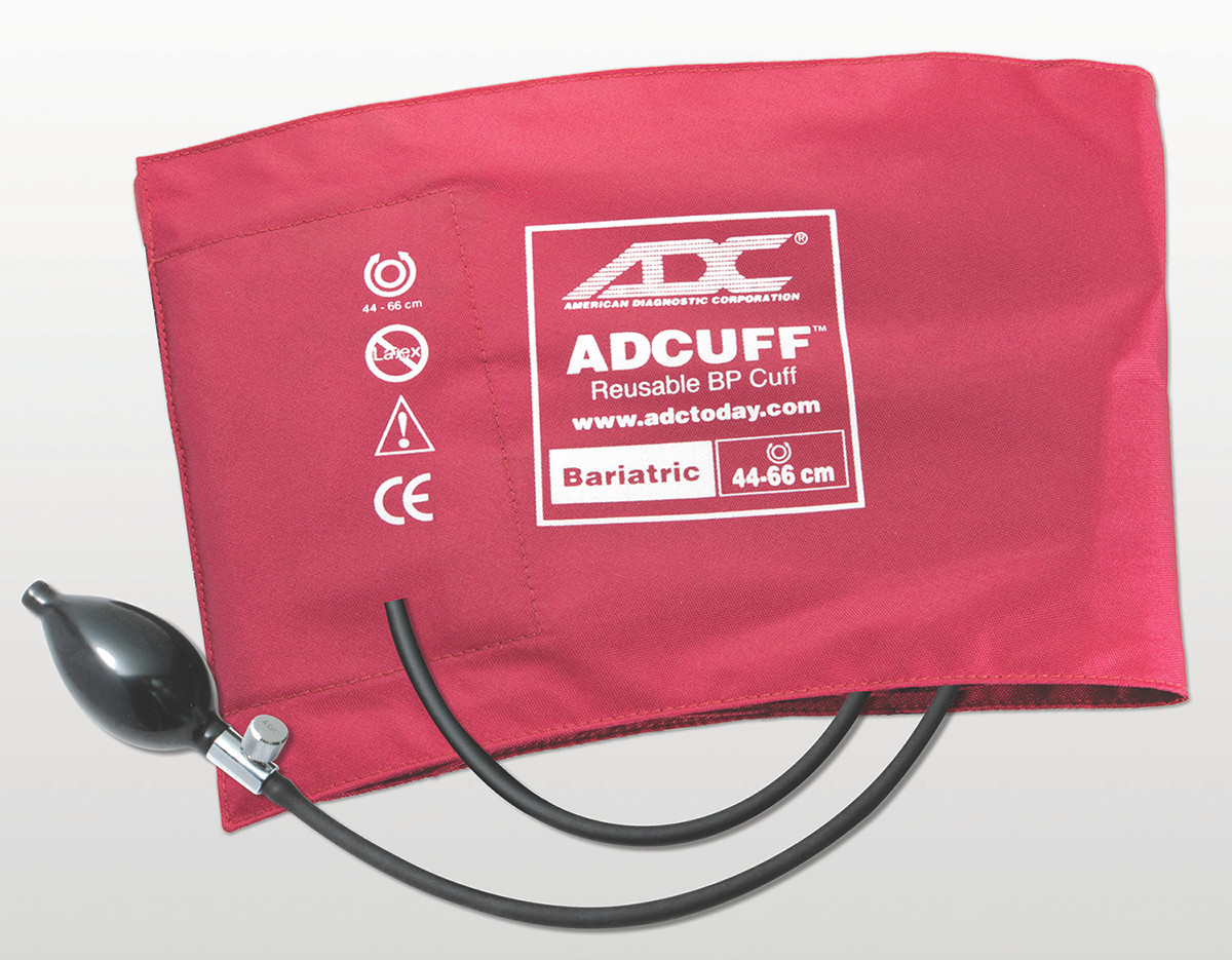 ADC ADCUFF™ INFLATION SYSTEMS ADCUFF™ Inflation System, Bariatric, Burgundy, LF SYSTEM INFLATION ADCUFFLF BURGUNDY BARIATRIC