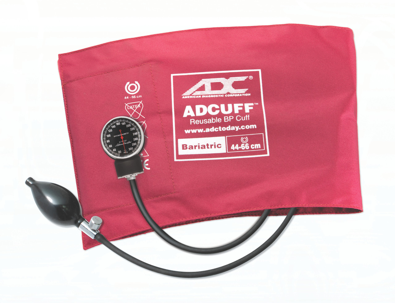 ADC DIAGNOSTIX™ 720 SERIES SPHYGMOMANOMETER ACCESSORIES Diagnostix™ Sphygmomanometer, Bariatric, Burgundy, LF SPHYG DIAGNOSTIX LF BARIATRICBURGUNDY