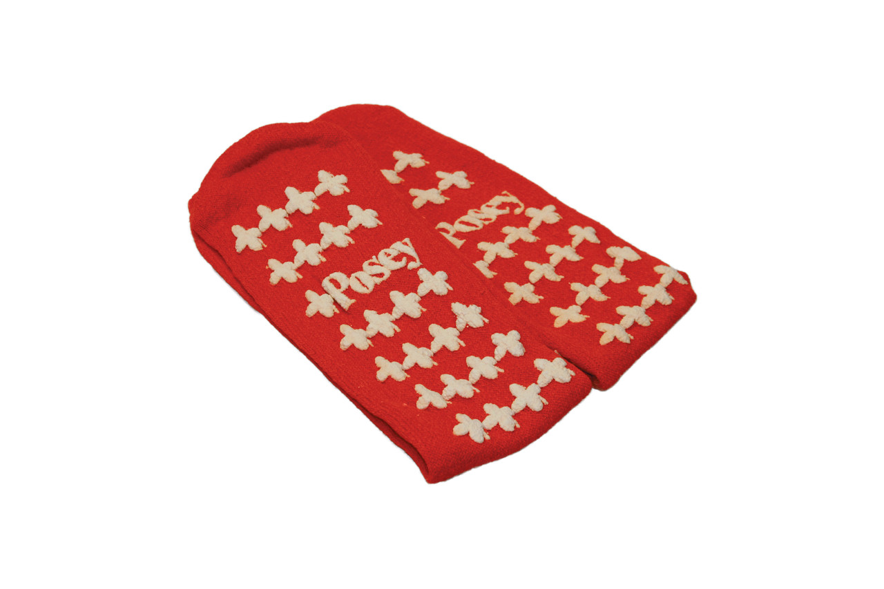 TIDI POSEY SOCKS AND SLIPPERS - Fall Management Socks, Red, Large (Continental US + HI Only)