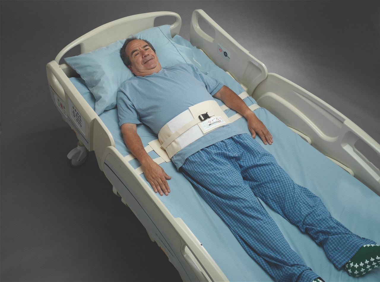 TIDI POSEY BELTS - Posey Self-Releasing Roll Belt, w/ Quick Release Buckles, XL Quick Release Buckle 4-Strap (Continental US + HI Only)