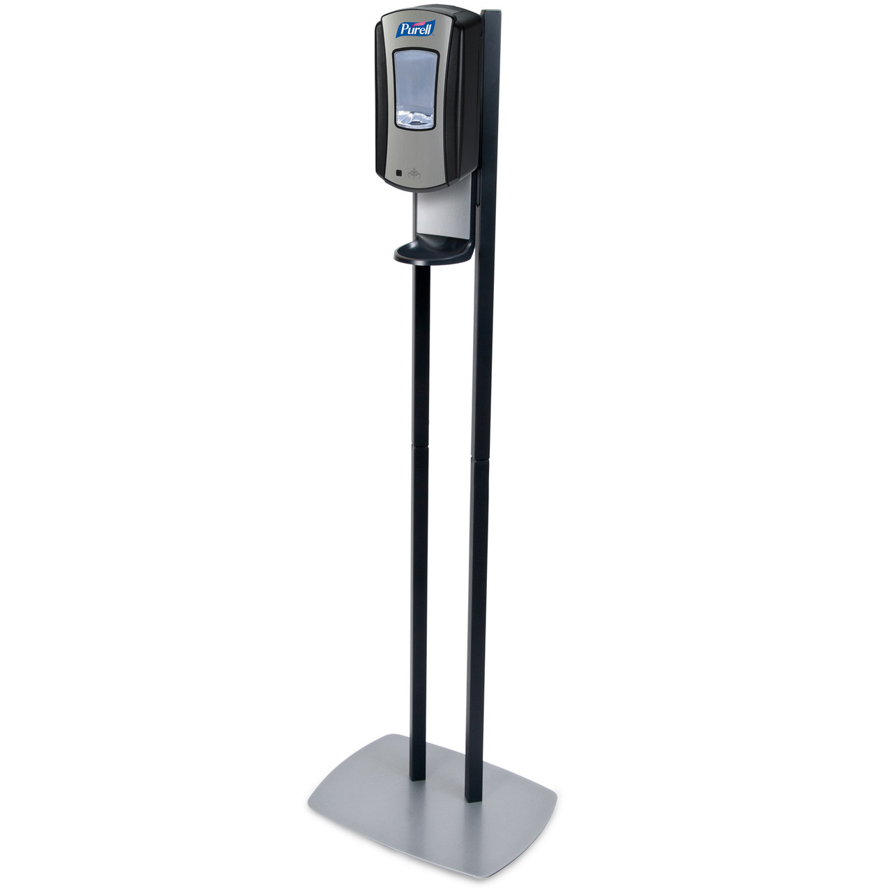 GOJO PURELL® DISPENSERS & ACCESSORIES Purell® LTX-12™ Dispenser Floor Stand, Graphite with Chrome and Black Dispenser, 1/cs