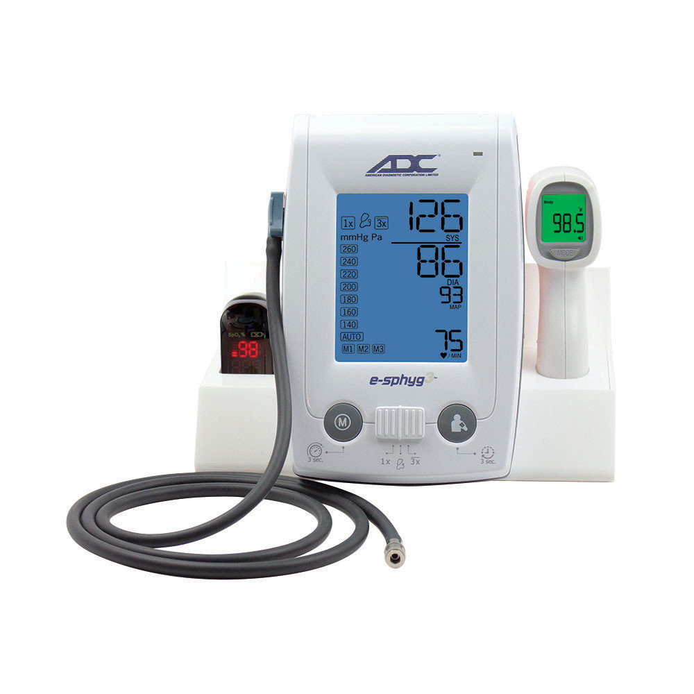 ADC E-SPHYG3 DIGITAL ANEROID SPHYGMOMANOMETER Premium Desk Caddy for E-sphyg 3, Accomodates 433 Thermometer CADDY DESK PREMIUM E-SPHYG3ACCOMODATES 433 THERMOMETER