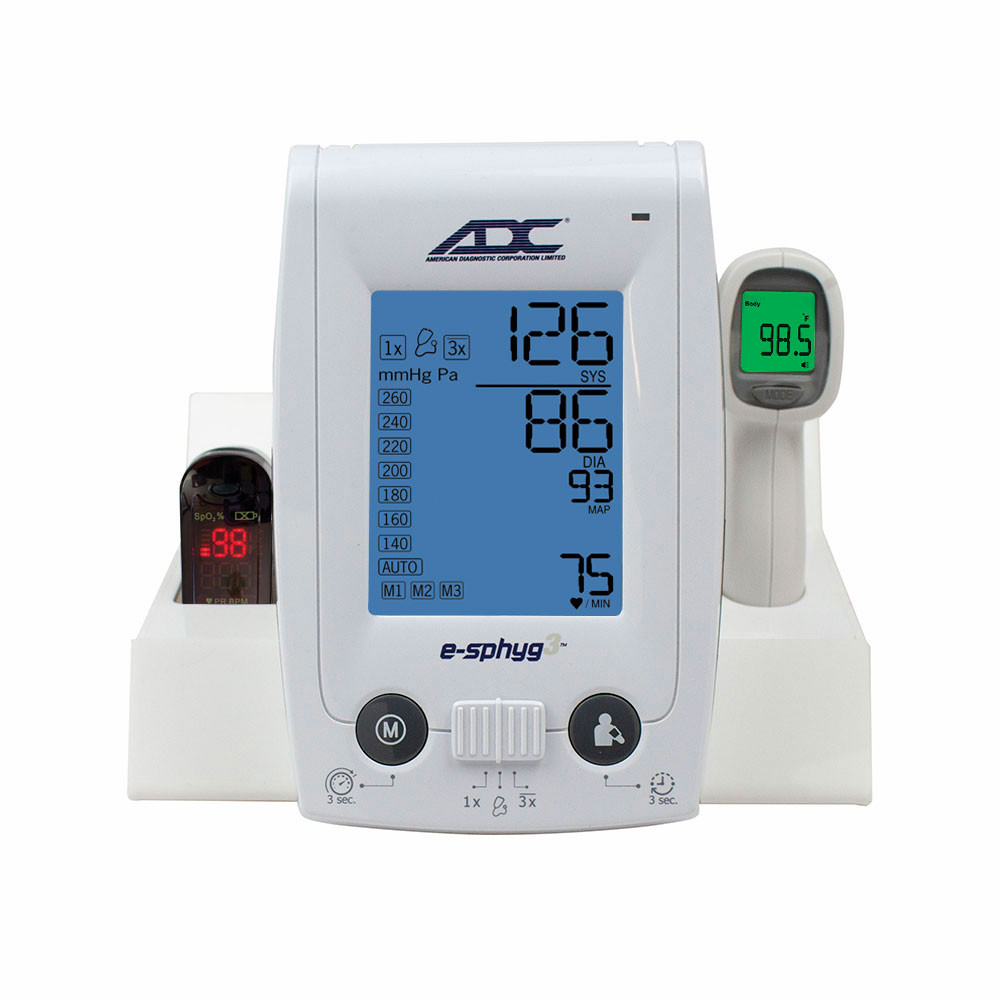 ADC E-SPHYG3 DIGITAL ANEROID SPHYGMOMANOMETER Premium Desk Caddy for E-sphyg 3, Accomodates 433 Thermometer CADDY DESK PREMIUM E-SPHYG3ACCOMODATES 433 THERMOMETER