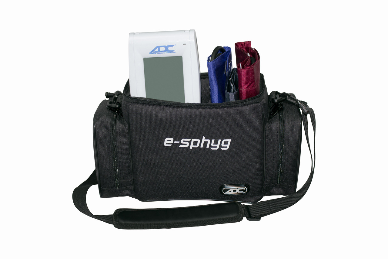 ADC E-SPHYG3 DIGITAL ANEROID SPHYGMOMANOMETER Carrying Case for E-sphyg 3, Black, (13-19.5cm,  19-27cm, 23-40cm, 34-50cm, 40-66cm) CASE CARRYING FOR E-SPHYG3BLACK