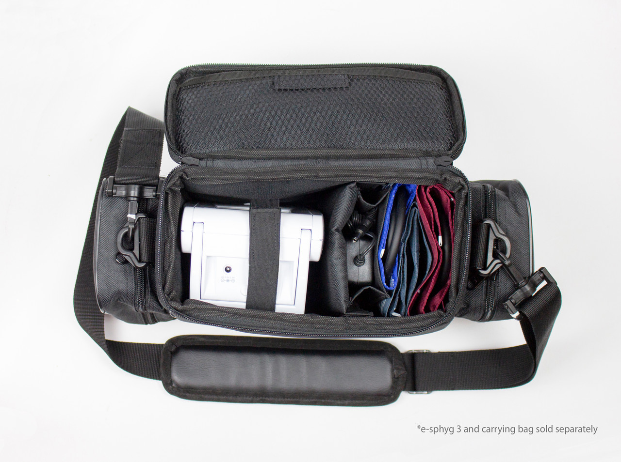 ADC E-SPHYG3 DIGITAL ANEROID SPHYGMOMANOMETER Carrying Case for E-sphyg 3, Black, (13-19.5cm,  19-27cm, 23-40cm, 34-50cm, 40-66cm) CASE CARRYING FOR E-SPHYG3BLACK