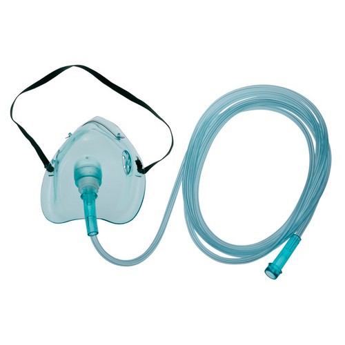 AMSINO AMSURE® OXYGEN MASK & TUBINGOxygen Mask, Adult, Standard, Medium Concentration with 7 ft Tubing, 50/cs