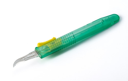 MYCO DISPOSABLE RELI®-CUT SAFETY SCALPELS - Retractable Safety Scalpel & #12 Blade, 10/bx (US Only)