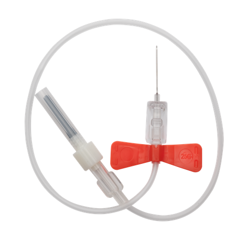 MYCO RELI® SAFETY BLOOD COLLECTION - Safety Blood Collection Kit, 25G x ¾", 11.8" Tube, Orange, No Tube Holder, Latex-Free (LF), Sterile, 100/bx (US Only)