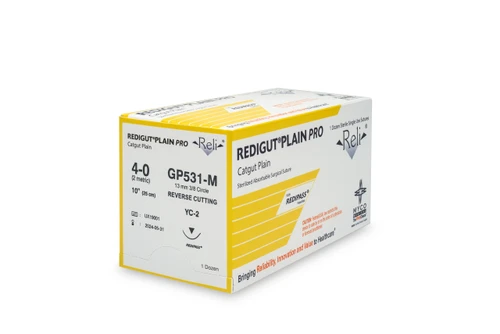 MYCO RELI® PRO SUTURE - Suture, 4-0, Redigut, Plain, Natural, 10", YC-2, 12/bx (US Only)