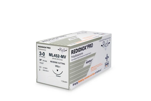 MYCO RELI® PRO SUTURE - Suture, 3-0, Redidiox, Violet, Monofilament, 30", YFS-1, 12/bx (US Only)