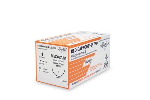 MYCO RELI® PRO SUTURE - Suture, 1-0, Redicaprone, Violet, Monofilament, 36", YCT-1, 12/bx (US Only)