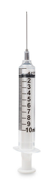 MYCO RELI® WEALY® SAFETY SYRINGES - Safety Syringe with Needle, 10 mL, 22G x 1.5", Sterile, Black, 100/bx, (Rx) (HAZMAT Fees Apply, cannot ship via Air or to AK, GU, HI, MP, PR, VI) (Available for Sale in US & Canada)