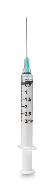 MYCO RELI® WEALY® SAFETY SYRINGES - Safety Syringe with Needle, 3 mL, 21G x 1.5", Sterile, Deep Green, 100/bx (Rx) (HAZMAT Fees Apply, cannot ship via Air or to AK, GU, HI, MP, PR, VI) (Available for Sale in US & Canada)