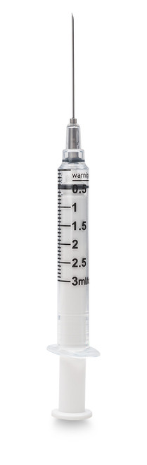 MYCO RELI® WEALY® SAFETY SYRINGES - Safety Syringe with Needle, 3 mL, 22G x 1.5", Sterile, Deep Green, 100/bx (Rx) (HAZMAT Fees Apply, cannot ship via Air or to AK, GU, HI, MP, PR, VI) (Available for Sale in US & Canada)