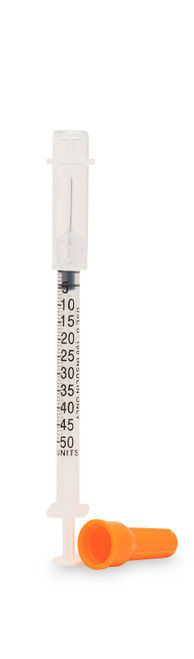 MYCO RELI® WEALY® SAFETY INSULIN SYRINGES - Safety Insulin Hypodermic Needle with 1mL Syringe, 29G x 1/2", 100/bx (US Only)