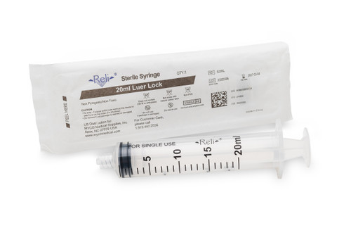 MYCO RELI® CONVENTIONAL LUER LOCK SYRINGE - Syringe Only, 30mL, Luer Lock, 40/bx (US Only)