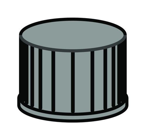 SC N8-nH, blk, Sil w/PTFE r, 45°, 1.3