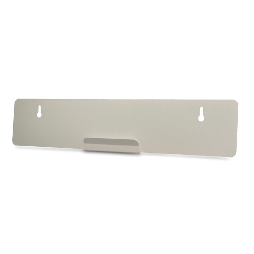 MARKETLAB BOWMAN ACCESSORIES - J-Hook Hanger, Glass, Double-Sided Semi-Permanent Tape, 22G Quartz Powder Coated Metal, 22" x 4½" x ¼" (Made in USA)