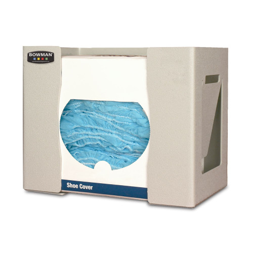MARKETLAB BOWMAN PROTECTION ORGANIZER - Protection Dispenser, Universal Boxed (Shoe Cover/Cap/Other), Holds a Variety of box sizes, Keyholes For Wall Mounting, Quartz ABS Plastic, 12¼"W x 10 1/8"H x 7 5/8"D (available in a case of 4) (Made in USA)