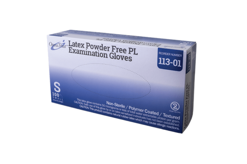 Exam Glove, Latex, Small, Powder Free (PF), 100/bx, 10 bx/cs (75 cs/plt) (See additional pricing for drop ship orders less than 1,000 cs)