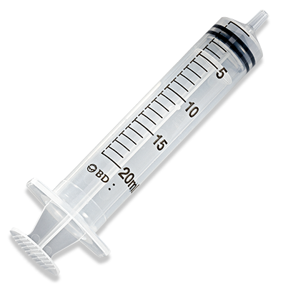 BD Syringe Only, 20mL, Luer Slip Tip, 48/bx, 4 bx/cs (Continental US Only)