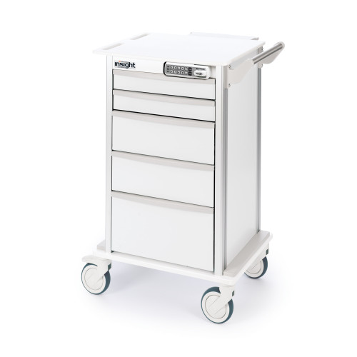 MARKETLAB PHLEBOTOMY CART & ACCESSORIES - Cart, Storage, Insight®, 5" Caster, w/Elock