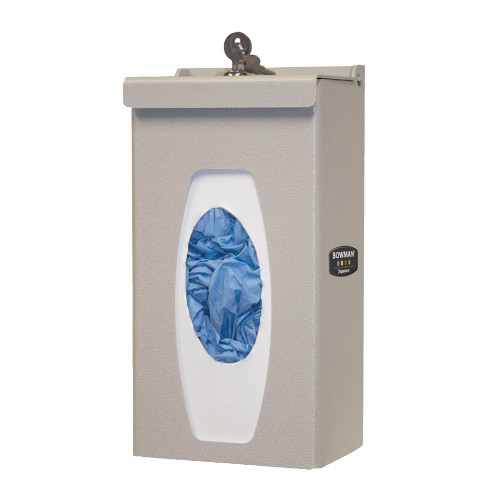 MARKETLAB BOWMAN GLOVE BOX DISPENSERS - Glove Box Dispenser, Single Locking, Holds One Box of Gloves (Box(es) no larger than 5.50"W x 10.50"H x 4.25"D(14.0 cm x 25.4 cm x 9.5 cm); Box(es) no smaller than 4.50"W x 8.00"H x 3.00"D (11.4 cm x 22.9 cm x 