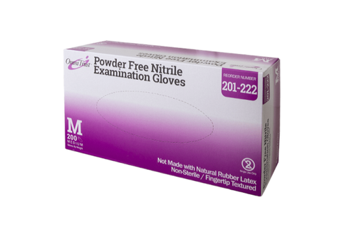 OMNITRUST Exam Glove, Nitrile, Medium, Textured Fingers, Blue, Powder Free (PF), 200/bx, 10 bx/cs (50 cs/plt) (See additional pricing for drop ship orders less than 1,000 cs)