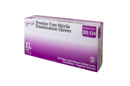 OMNITRUST Exam Glove, Nitrile, X-Large, Textured Fingers, Blue, Powder Free (PF), 100/bx, 10 bx/cs (80 cs/plt) (See additional pricing for drop ship orders less than 1,000 cs)