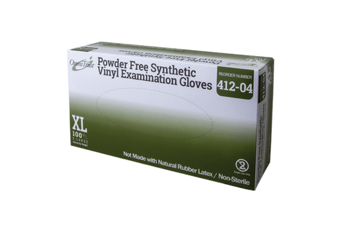 OMNITRUST Exam Glove, Synthetic Stretch, Vinyl, X-Large, Powder Free (PF), Comfort Formulation, 100/bx, 10 bx/cs (70 cs/plt) (See additional pricing for drop ship orders less than 1,000 cs)
