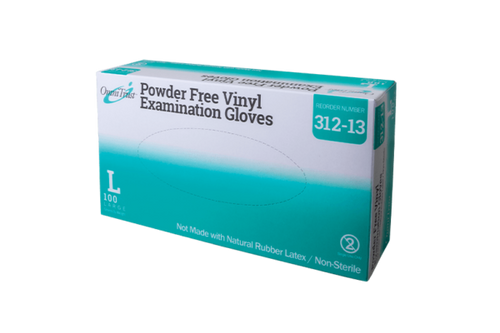 OMNITRUST Exam Glove, Vinyl, Large, Powder Free (PF), 100/bx, 10 bx/cs (70 cs/plt) (See additional pricing for drop ship orders less than 1,000 cs)