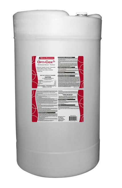 MICRO-SCIENTIFIC OPTI-CIDE3® DISINFECTANT - Opti-Cide3 Disinfectant, 15 Gallon Keg, (US Only)