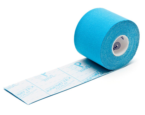 KINESIO TEX GOLD FP TAPE - Gold FP Tape, 2" x 5½ yds, Blue, 6 rl/bx (35 bx/plt)   (090307)