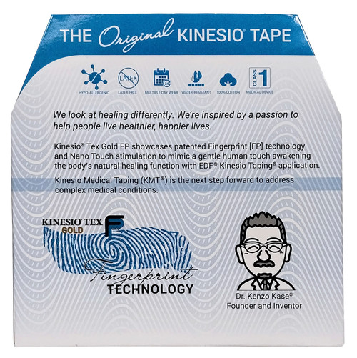 KINESIO TEX GOLD FP TAPE - Gold FP Tape, 2" x 34 yds, Blue, Bulk, 1 rl/ea (35 bx/plt)  (090312)