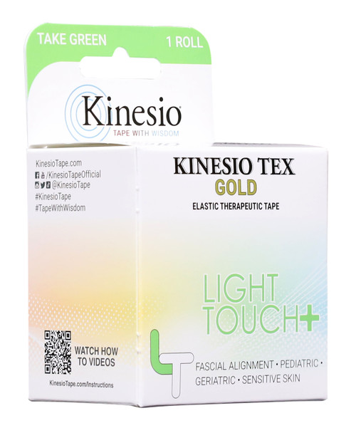 KINESIO TEX GOLD LIGHT TOUCH TAPE - Light Touch Tape, 5.0cm x 5m, Take Green, 12 rl/ctn