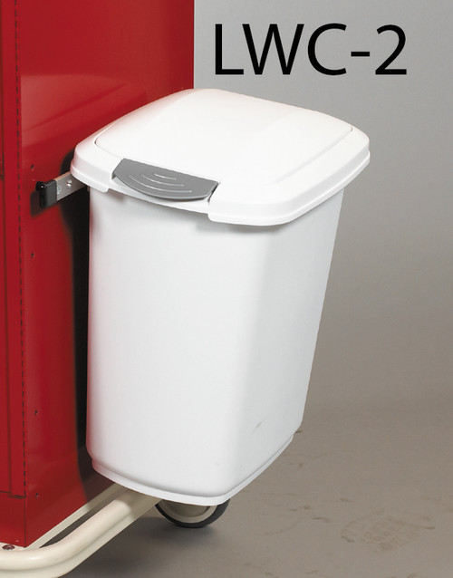 LAKESIDE CART ACCESSORIES - Waste Container, Touch Top, 28 Qt
