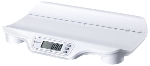 DORAN INFANT/PEDIATRIC SCALE Digital Baby Scale, Wt. Capacity 44 lb x 0.5 oz (20 kg x 10 g), AC Adaptor (4 AA-Batteries Optional), Built-In Measuring Tape (up to 22½"), 2-Year Warranty