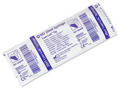 BD Syringe Only, 20mL, Luer-Lok™ Tip, 48/bx, 4 bx/cs (Continental US Only)