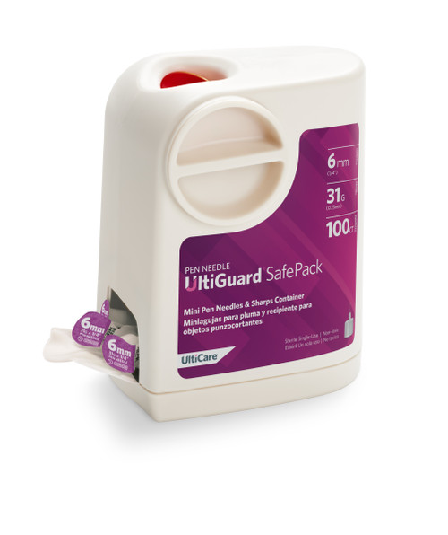 ULTIMED ULTICARE ULTIGUARD PEN NEEDLES - Pen Needle, 6mm Depth, 31G x ¼", 100/bx