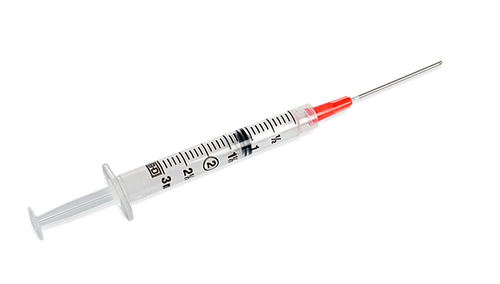 BD Syringe, 3mL, Blunt Fill Needle & Luer-Lok™ Tip Combination, 18G x 1½", 100/bx, 8 bx/cs (Continental US Only) - 18G, 1½"