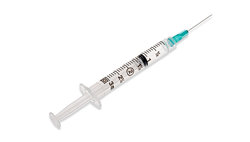 BD Syringe/ Needle Combination, 3mL, Luer-Lok™ Tip, 23G x 1", 100/bx, 8 bx/cs (Continental US Only) - 23G, 1"