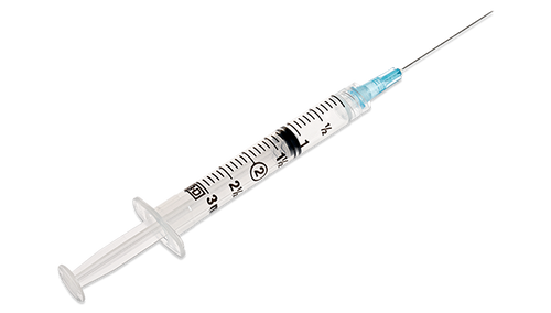 BD Syringe/ Needle Combination, 3mL, Luer-Lok™ Tip, 25G x 1½", 100/bx, 8 bx/cs (Continental US Only) - 25G, 1½"