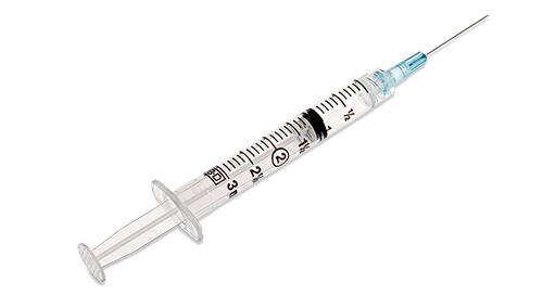 BD Syringe/ Needle Combination, 3mL, Luer-Lok™ Tip, 25G x 5/8", 100/bx, 8 bx/cs (Continental US Only) - 25G, 5/8"