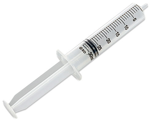 BD Syringe Only, 30mL, Luer Slip Tip, 56/bx, 4 bx/cs (Continental US Only)