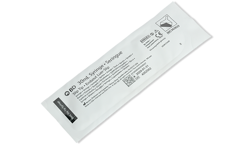 BD Syringe Only, 30mL, Luer Slip Tip, 56/bx, 4 bx/cs (Continental US Only)