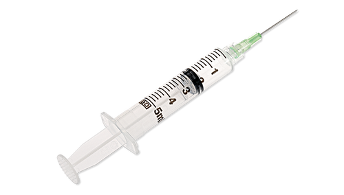BD Syringe/ Needle Combination, 5mL, Luer-Lok™ Tip, 21G x 1½", 100/bx, 4 bx/cs (Continental US Only) - 21G, 1½"